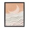 Stupell Industries Crescent Moon over Sea Framed Floater Canvas Wall Art Design by Elizabeth Medley